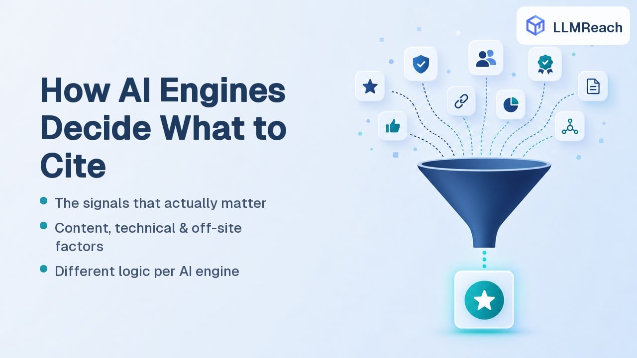 How AI Engines Decide What to Cite: The Signals That Actually Matter in 2026 How AI Engines Decide What to Cite: The Signals That Actually Matter in 2026